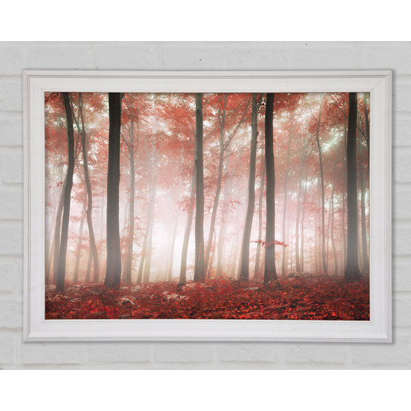 Union Rustic Red Misty Woods Druck Wayfair De